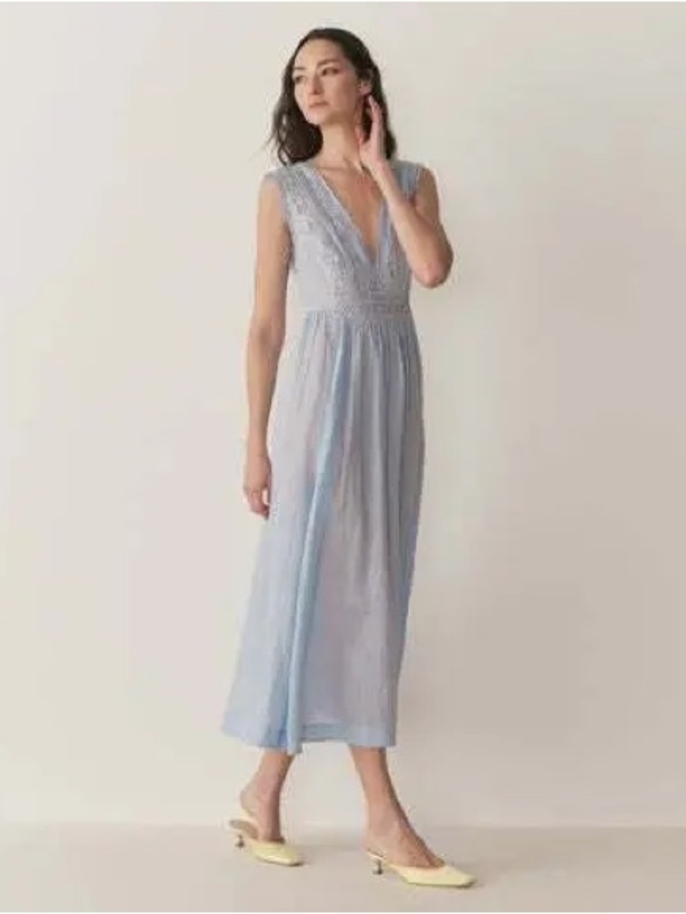 Doen victoria dress in icy blue NWT